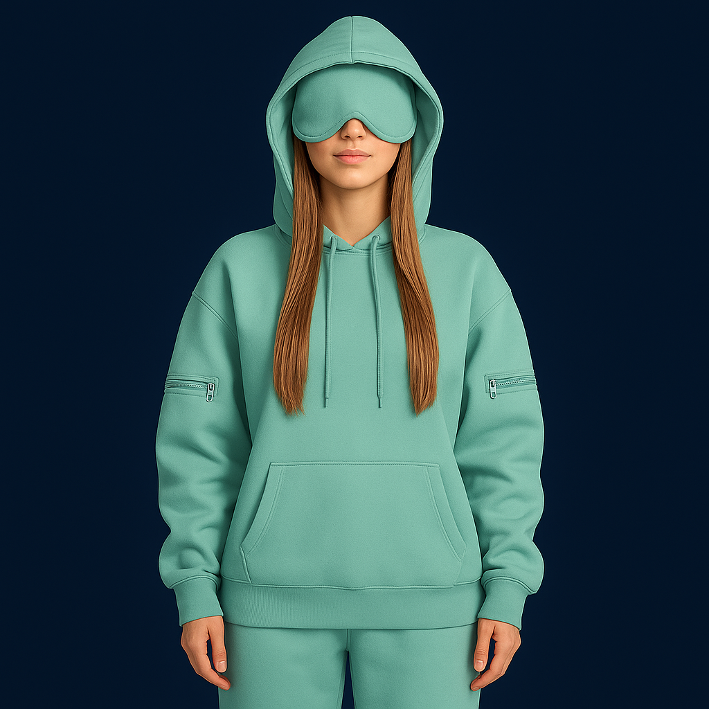 Travex™ Sleep Mask Hoodie + Side Pockets