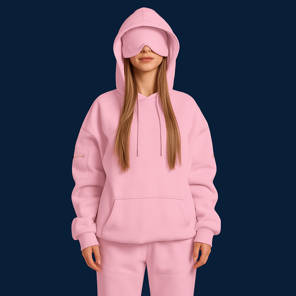 Travex™ Sleep Mask Hoodie + Side Pockets