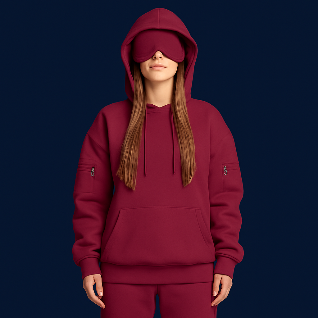 Travex™ Sleep Mask Hoodie + Side Pockets